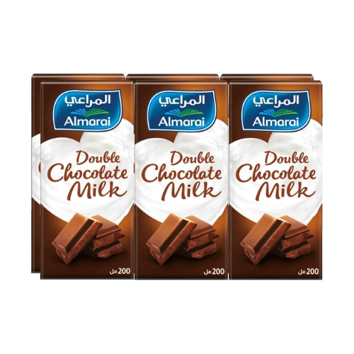 المراعي حليب دبل شوكولاته 6*200مل